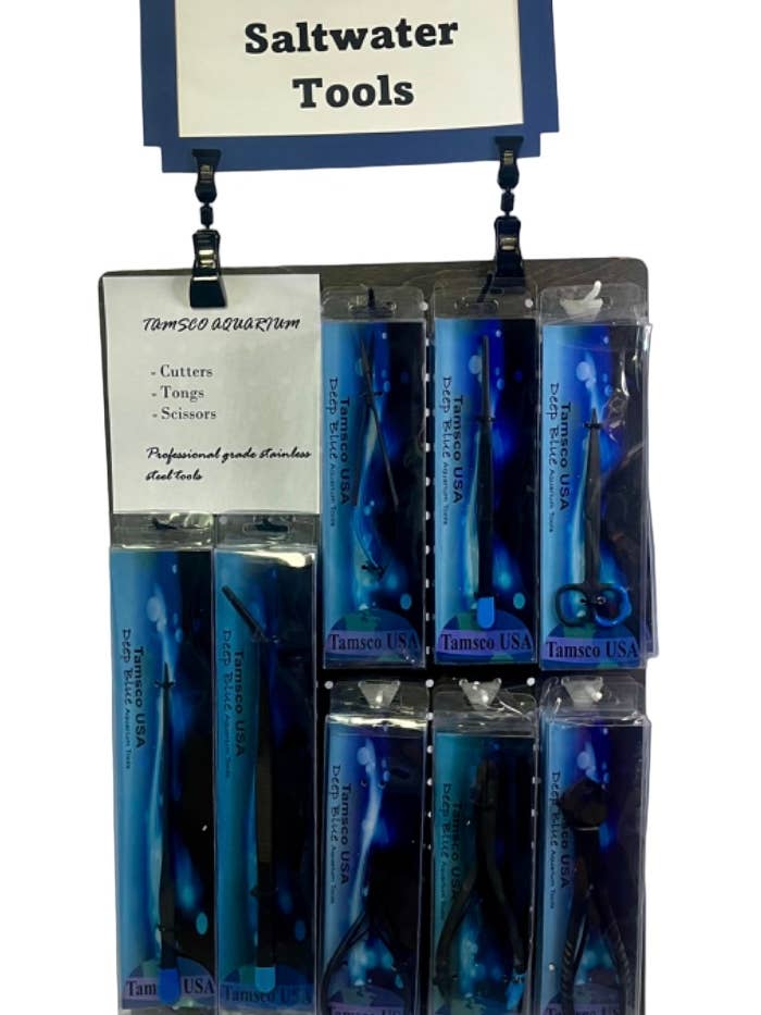 Fresh Water Salt Water Tools Display for wholesale by MAYA Cosmetics