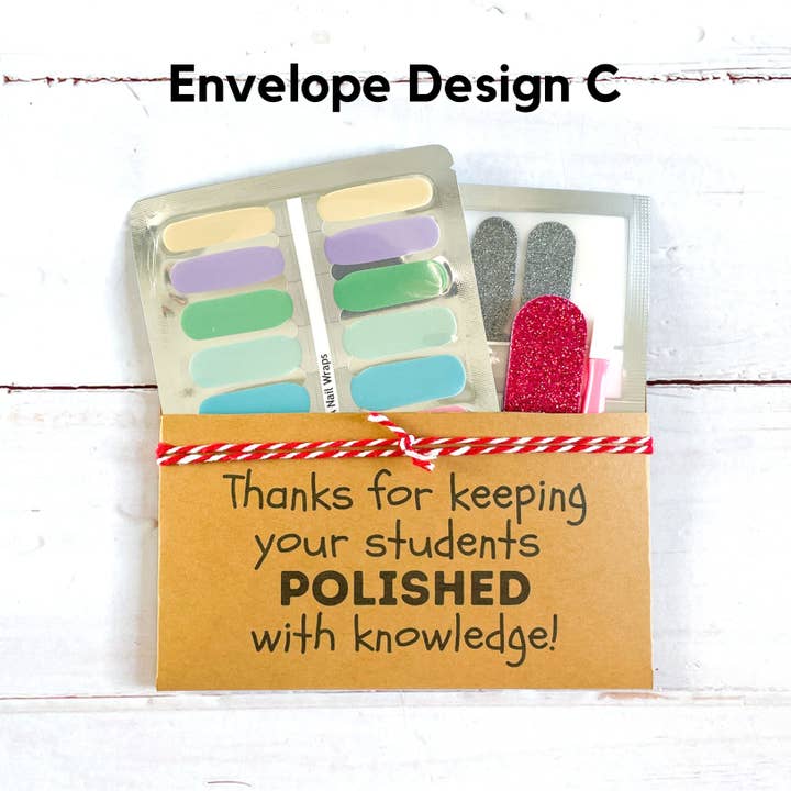 LUNA Nail Wraps - Wholesale Nail art/decal - Teacher Gifts Teacher Appreciation Gift Nail Wraps Gift Sets2