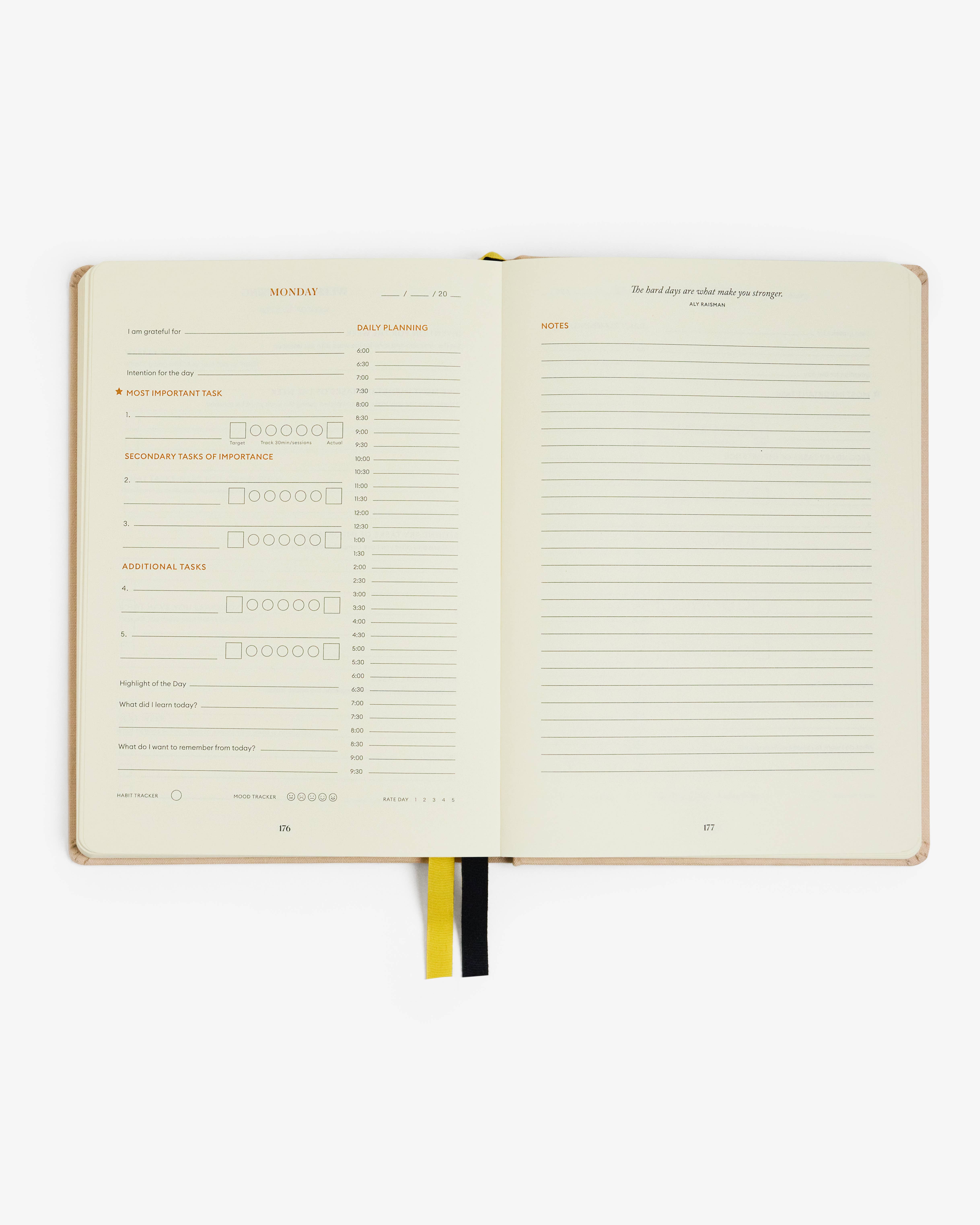 Intelligent Change - Wholesale Planner - Productivity Planner Beige - Time Tracking, Goals, Self-Care3