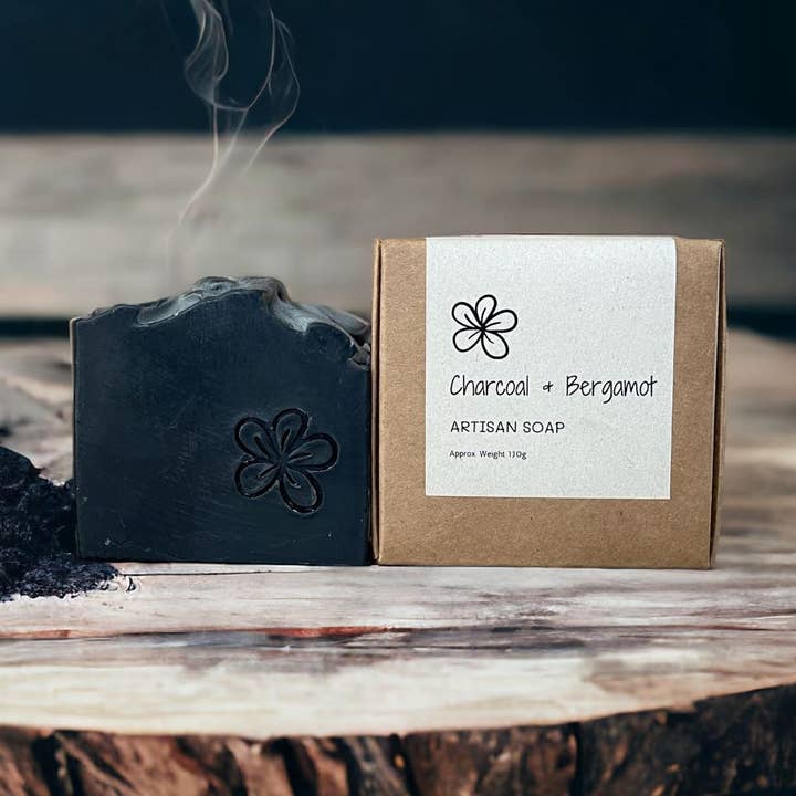 Sabonete Artesanal em Barra - Carvão por atacado de SoapArt