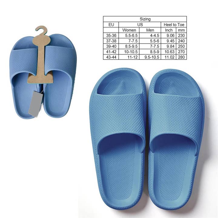 Bodico - Wholesale Sandals - Unisex - Bodico Adult Extra Plush Slides, 5 Sizes, 5 Colors3