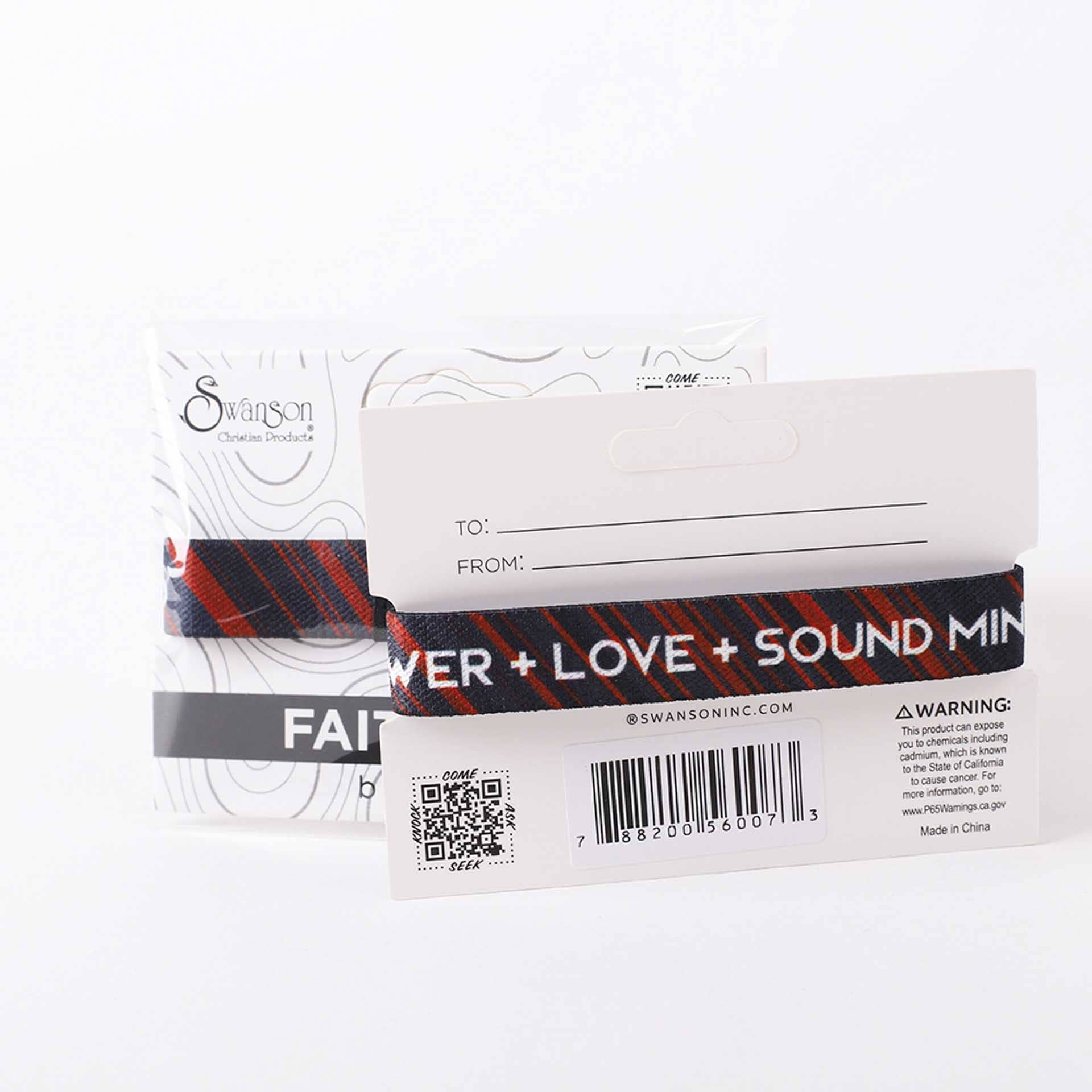 Swanson Christian Products - Wholesale Jewelry - Men's - Bracelet FaithFlex Power, Love, Mind2
