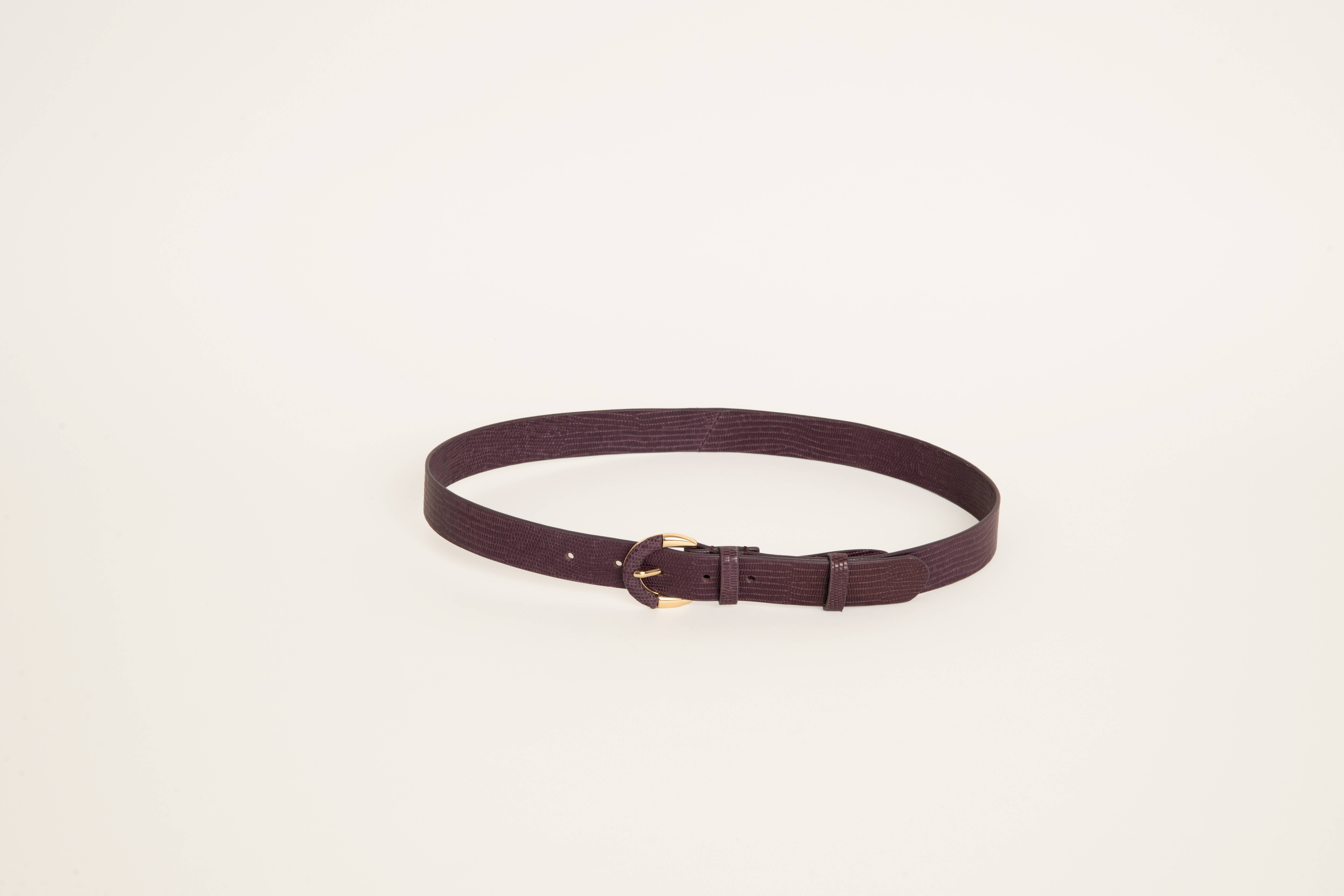 Maradji – Großhandel Gürtel – Damen – Maradji Kleine Héléna Leder-Gürtel in Feigenfarbe1