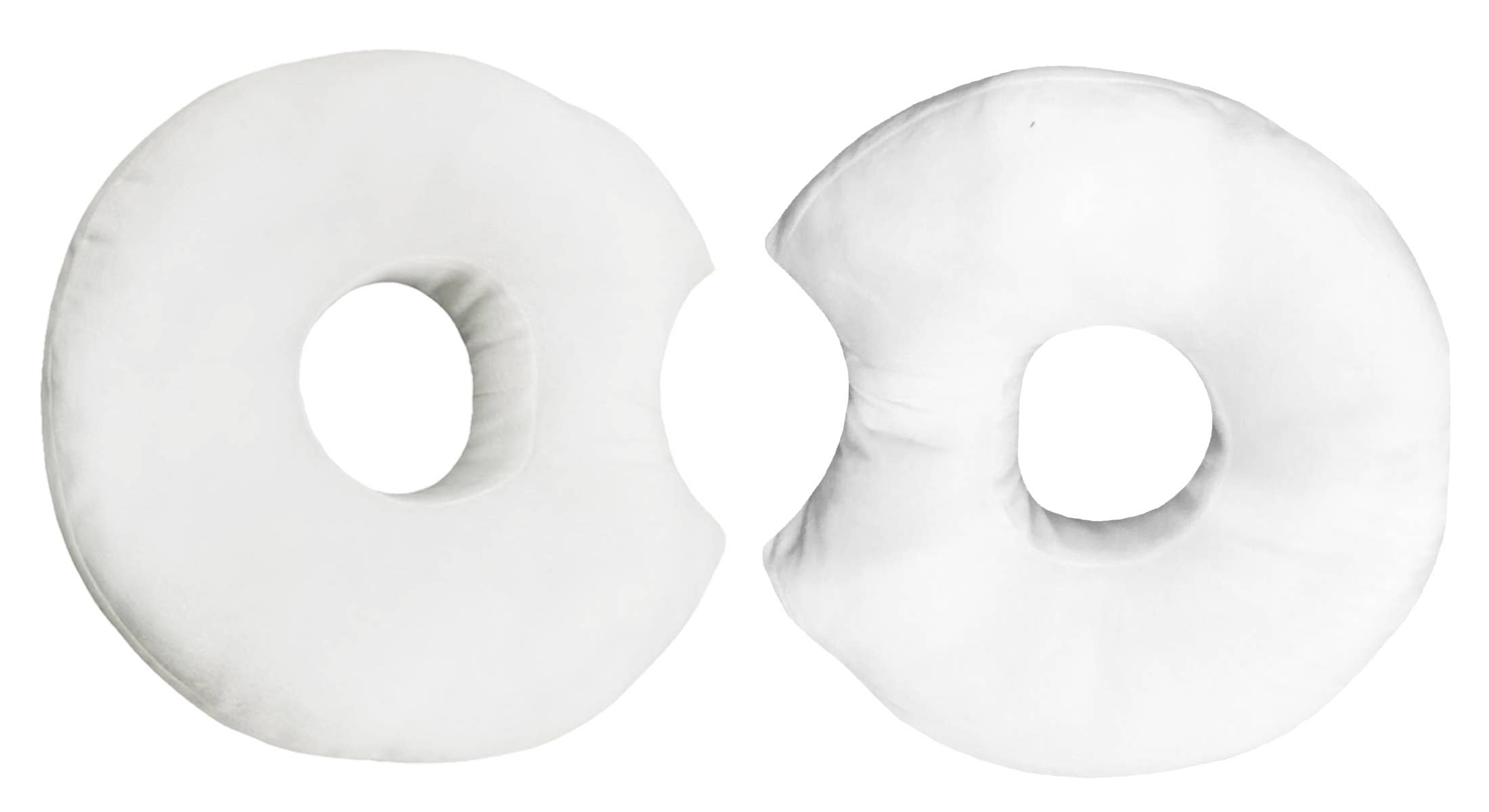 TRUYOND - Wholesale Throw/Decorative Pillow - Donut Pillow for Ear Piercings, Side Sleeping Soft - White2