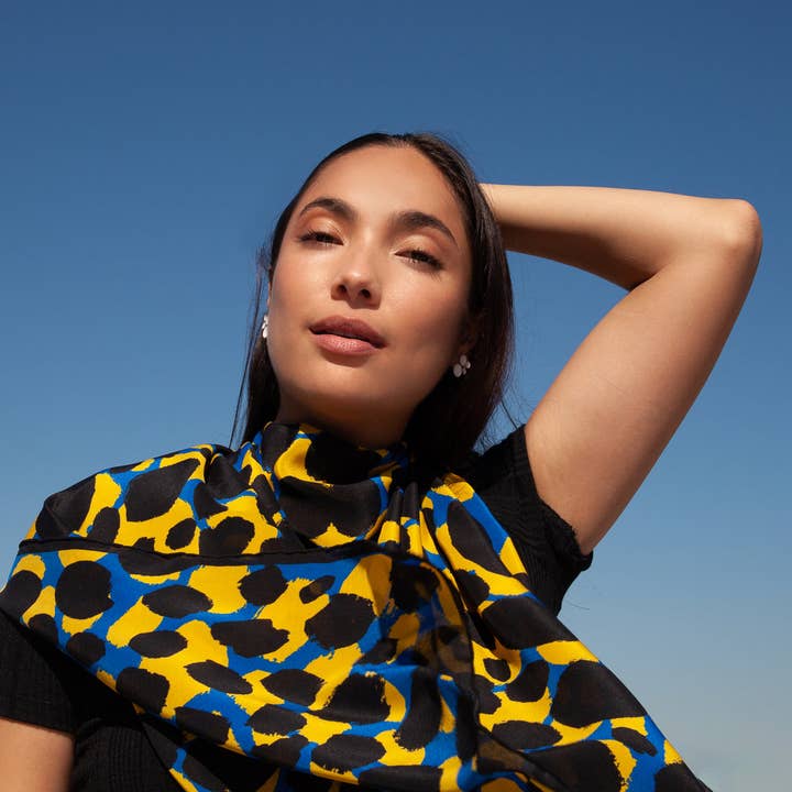 Honey Cove Silk Scarf for wholesale by doku