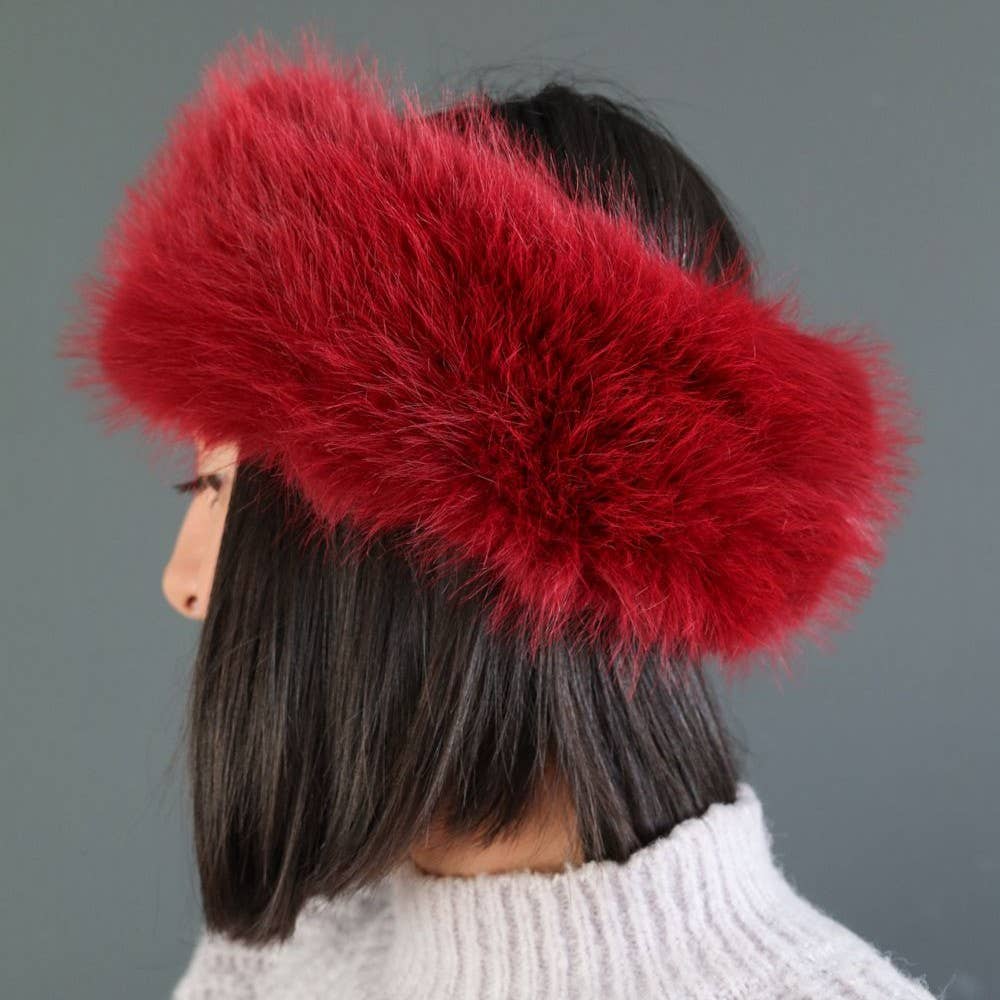 PEACH ACCESSORIES – Engroshandel Ørevarmere - Dame – Hyggelig Ørevarmer Falsk Pels Vinter Hårbånd SD1258