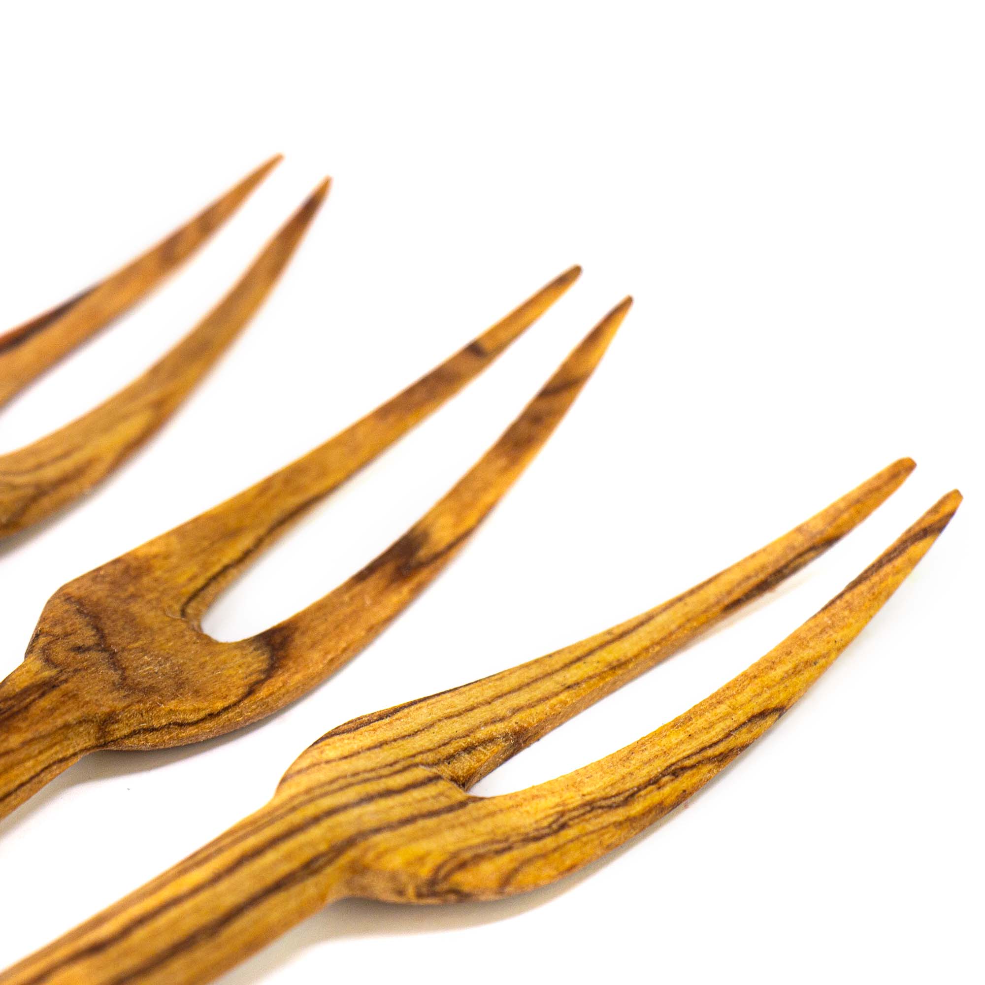 Global Crafts - Venta al por mayor Utensilio para servir - Juego de 3 aperitivos Simple Batik de madera de olivo (tenedor, cuchara, spr3