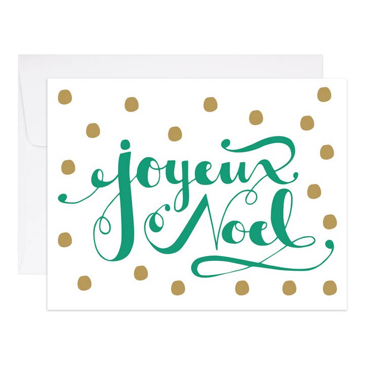 Joyeux Noel - Christmas Card for wholesale by 9th Letter Press