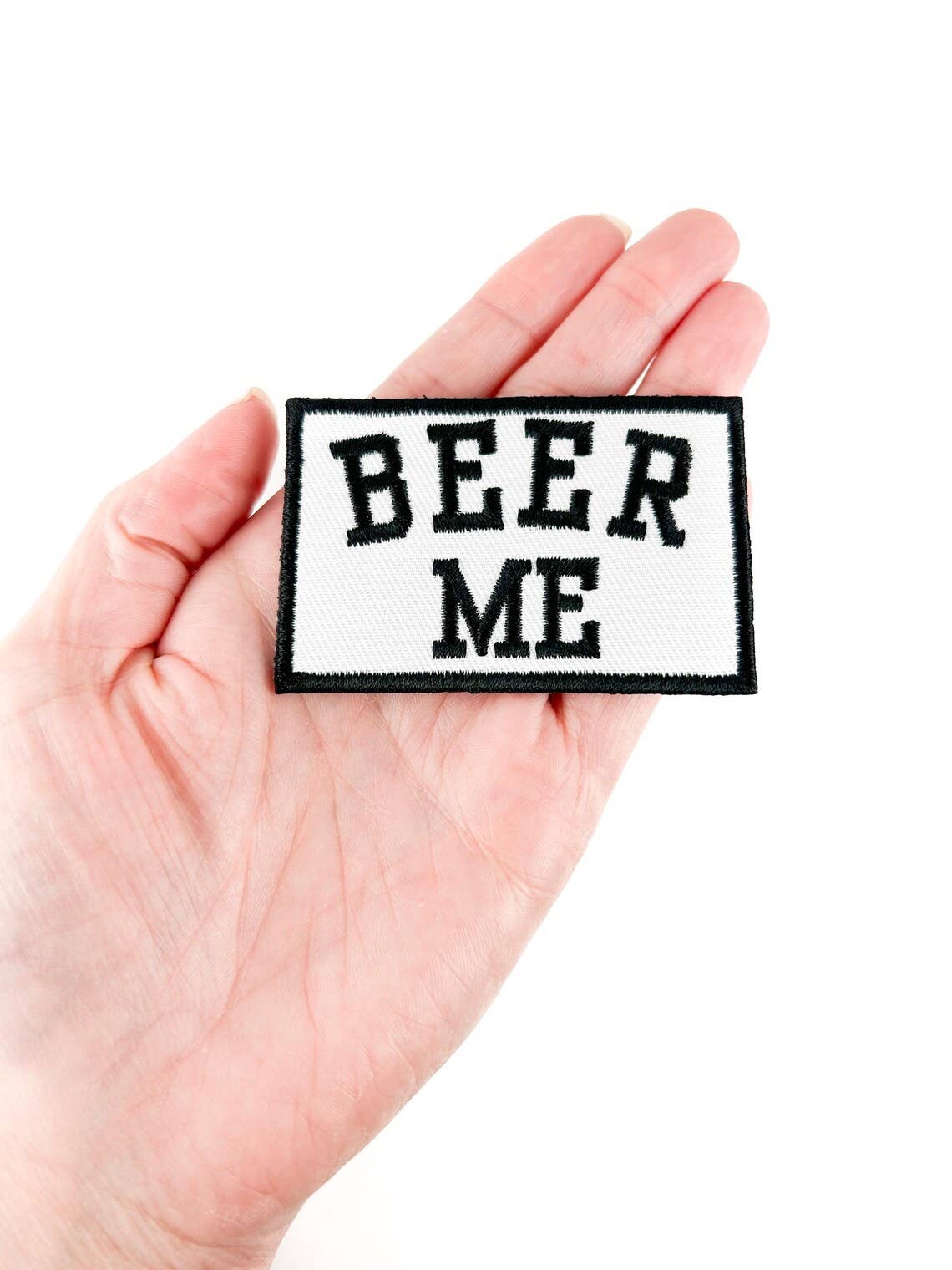 Field Trip Threads - Wholesale Patch - Beer Me Patch Embroidered Iron-On Patch Trucker Southern2