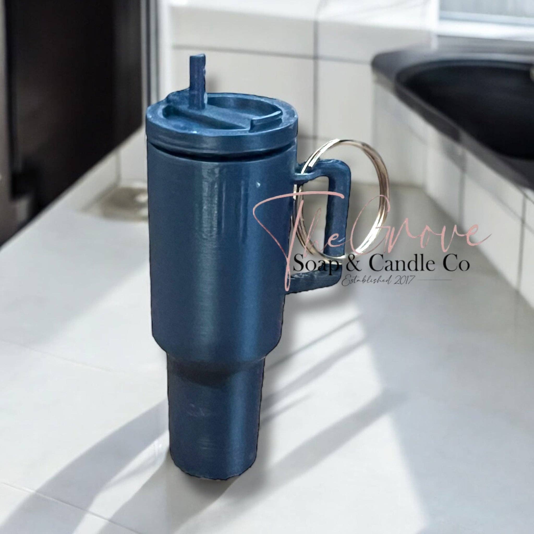 The Grove Soap & Candle Co - Wholesale Lip Balm Case/Holder - Mini tumbler lip balm holder keychain5