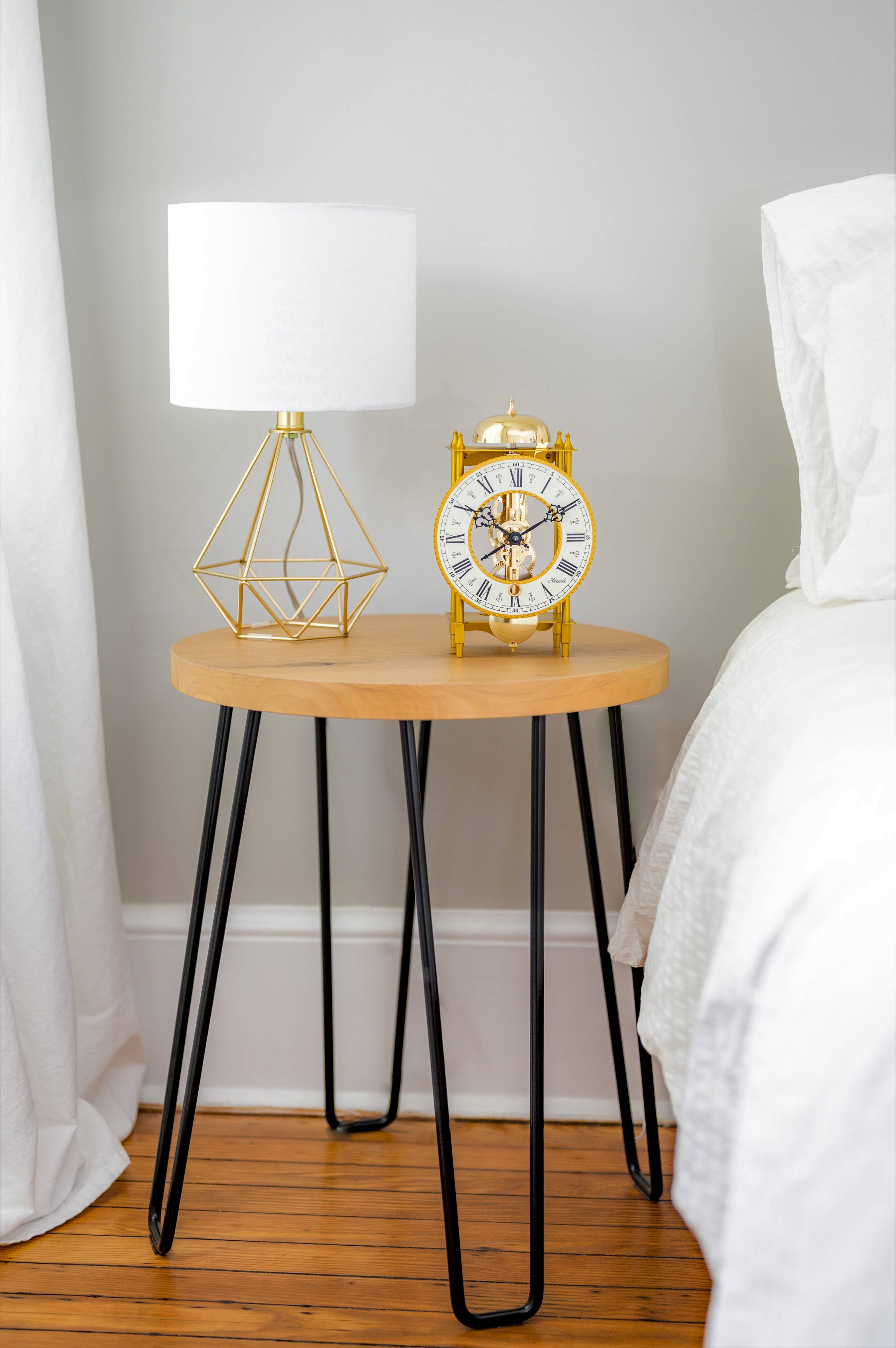 Hermle - Wholesale Desk Clock - Lahr Gold-Tone Metal Case Desk Clock2