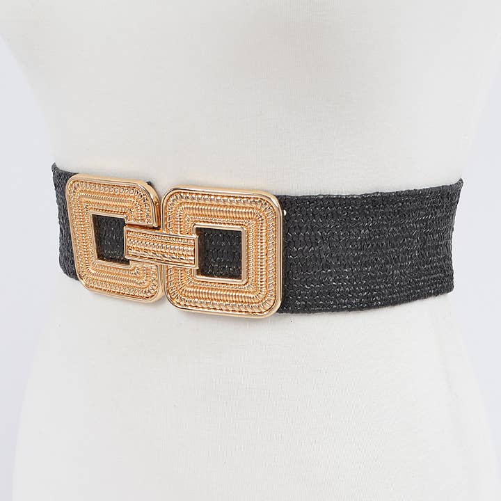 3AM BY H&D ACCESSORIES - Wholesale Belt - Women's - Metal Buckle Stretch Belt