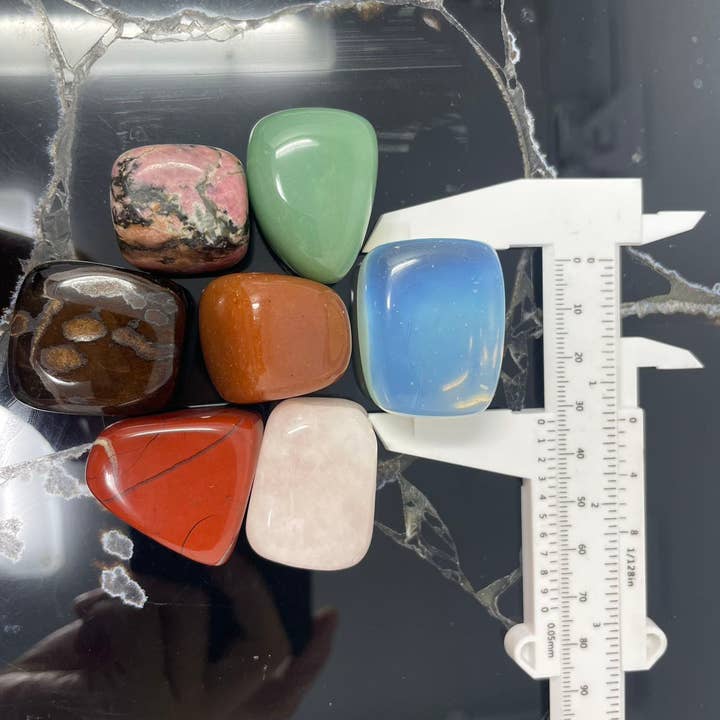 Crystal Deal - Wholesale Retailer Sample - Home Decor - 7 Chakra Healing Stones sets, 2-3 CM, 3 Sets