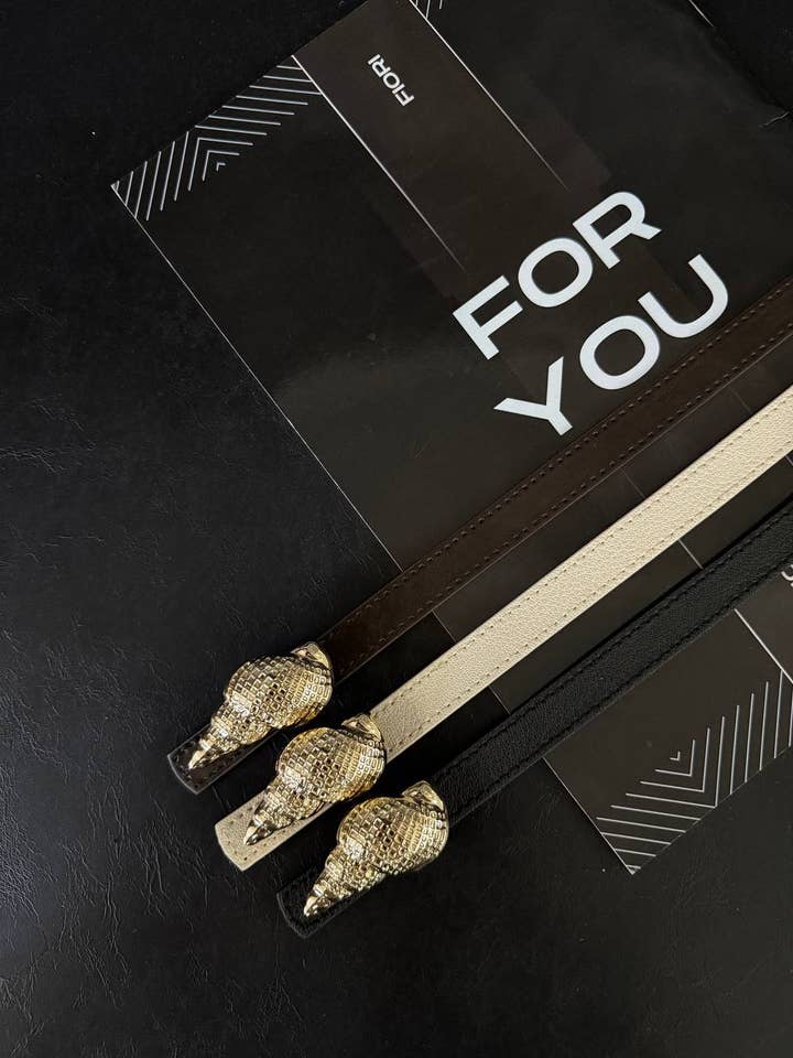 Vegan leather boho belt with sea shells buckle -Womens belt for wholesale by Design company-Fatma Balkir