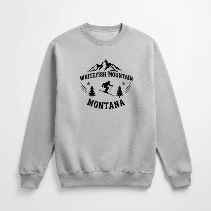 Whitefish Mountain Montana Sweatshirt for wholesale by Trailhead Candles