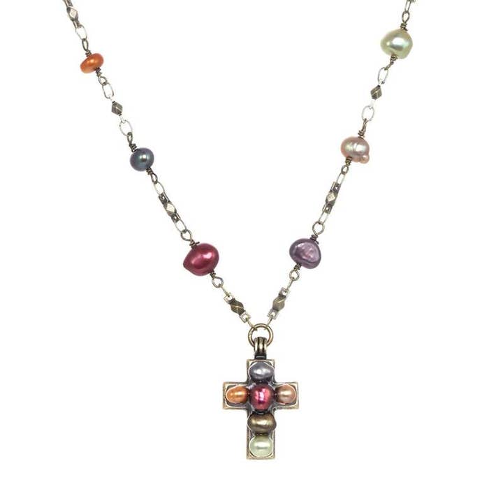 Collar Cross Sunset para venta al por mayor de Michal Golan Jewelry