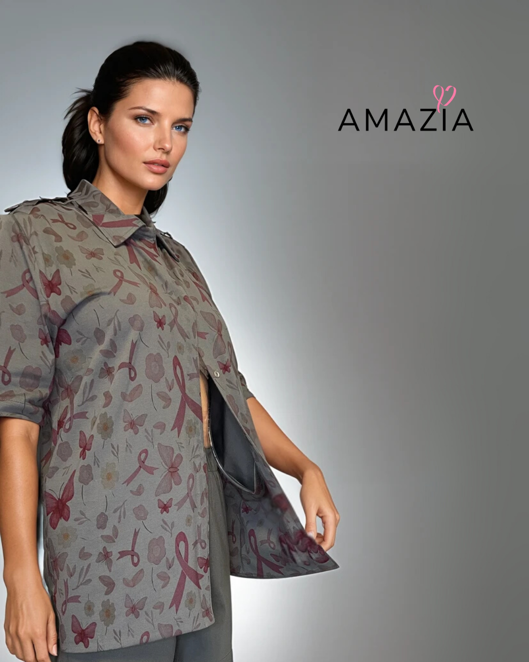 Bajabella - Wholesale Lounge Set - Women's - Post-Mastectomy Pyjamas Set with Inside Drain Pockets 7