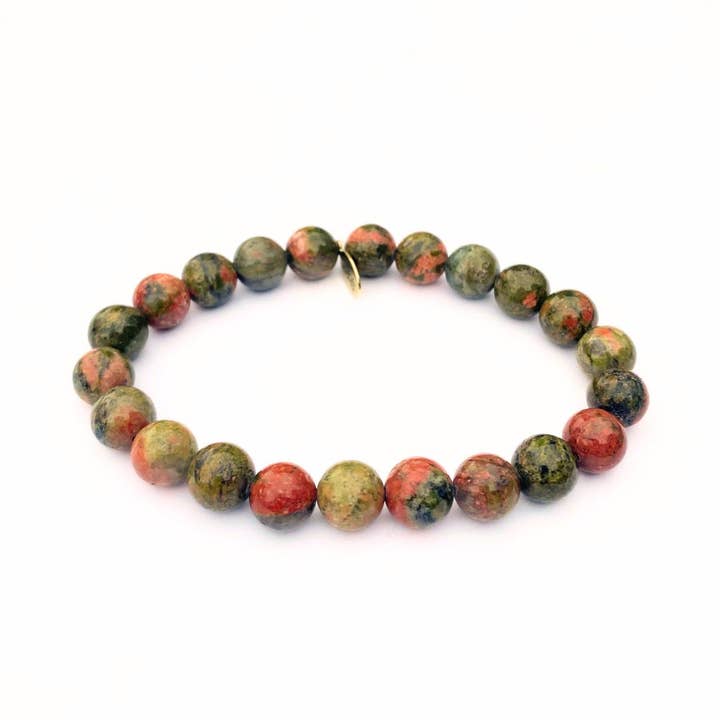 Bracelet en pierre curative Unakite pour la vente par Infinite Warrior