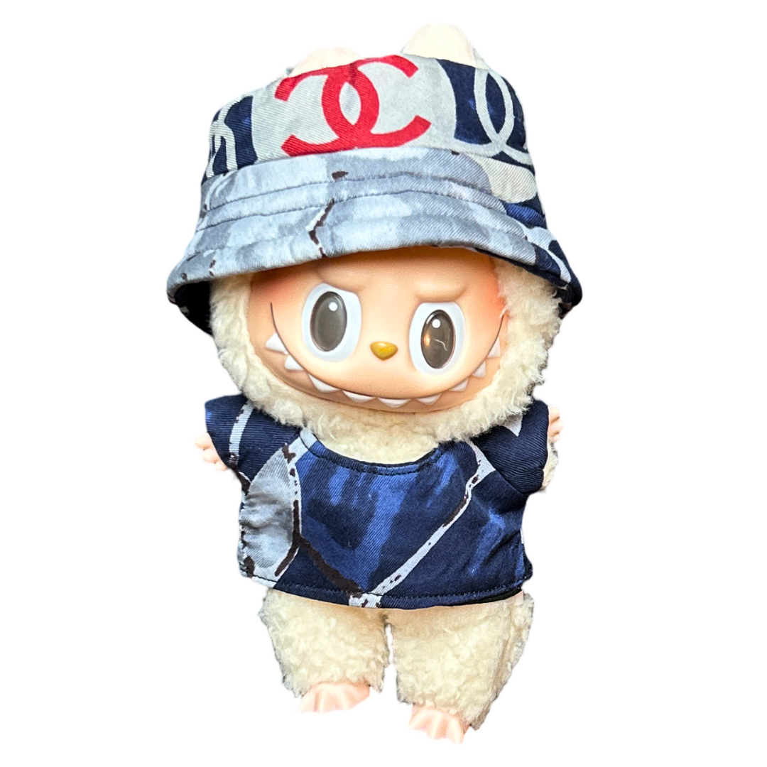 Vintage Luxe Up - Wholesale Purse/Bag Accessory - Women's - CC Monogram Vintage Scarf Labubu™️ Hat & Shirt0