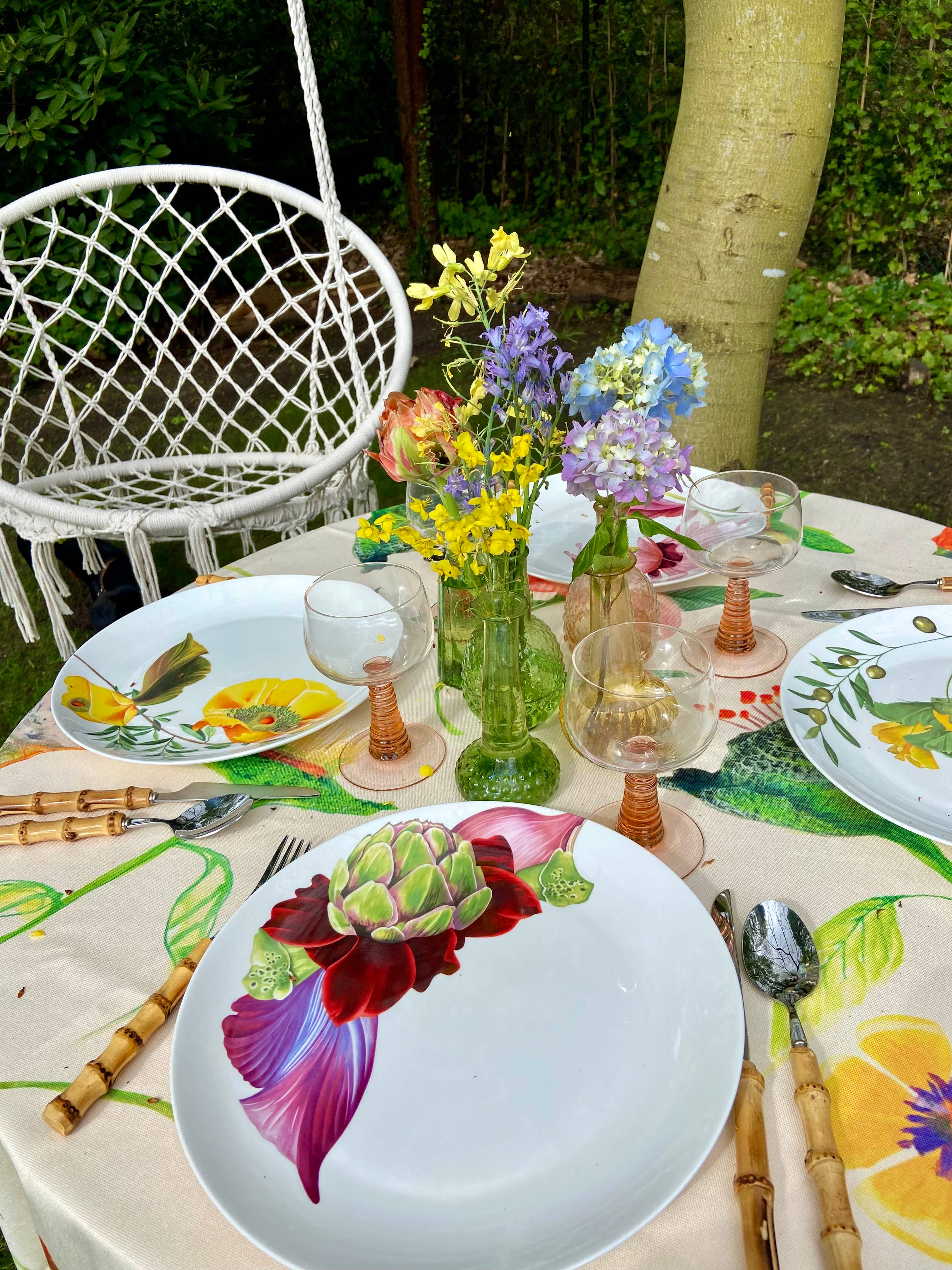 Bordy's - Vendita all'ingrosso Piatto - Botanical Wonders - Set di 4 piatti da cena8