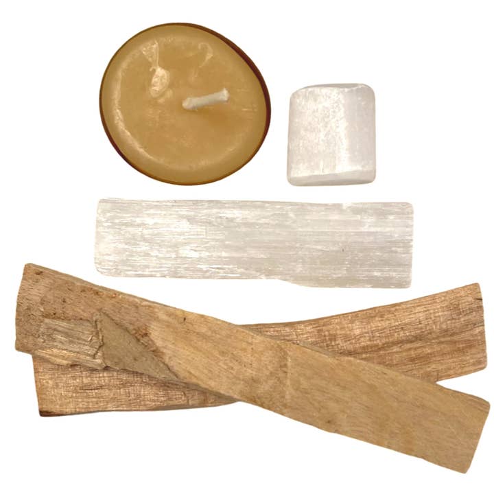 Cleansing Gemstone & Palo Santo Set for wholesale by HK Higher Knowing