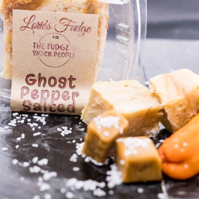 Ghost Pepper Salted Caramel 4 oz. for wholesale by The Fudge & Snack People - Lorie's Fudge