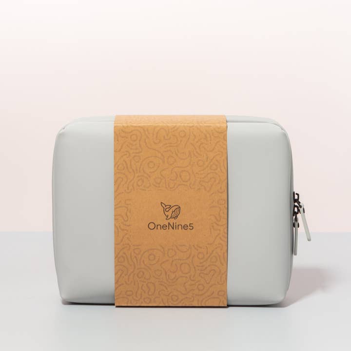 OneNine5 - Wholesale Toiletry Bag - Women's - Eco Travel Wash Bag, Moeraki Grey10