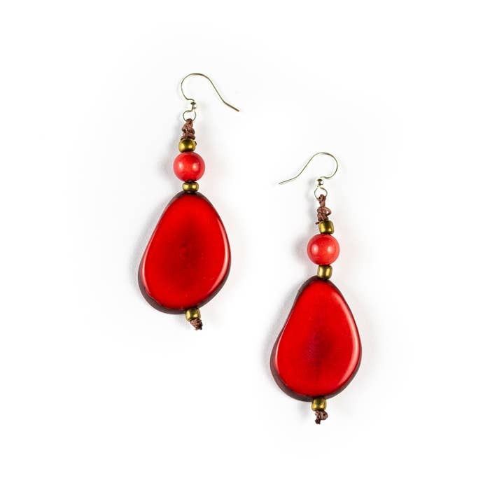Organic Tagua Jewelry - Wholesale Dangle Earrings - Alma Earrings