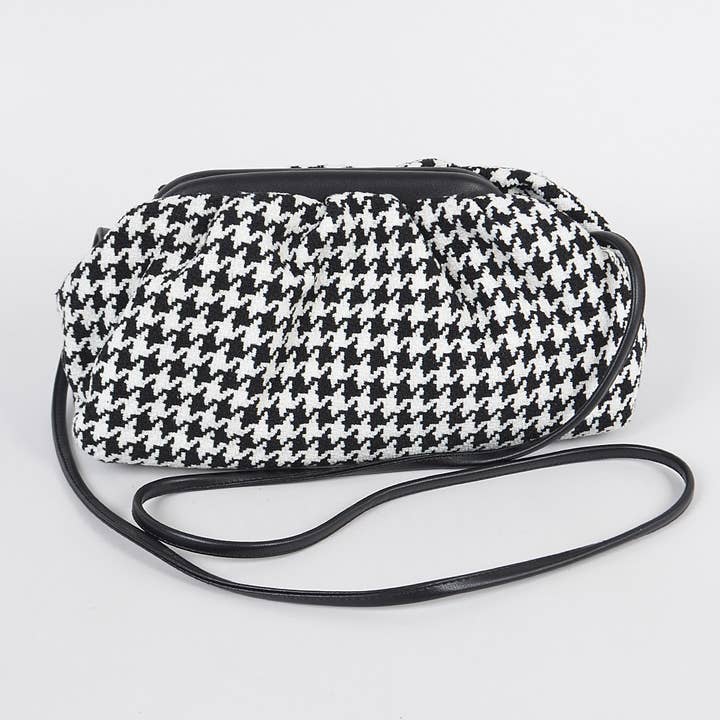 3AM BY H&D ACCESSORIES - Wholesale Crossbody Bag - Women's - Houndstooth Pattern Cross Body Bag