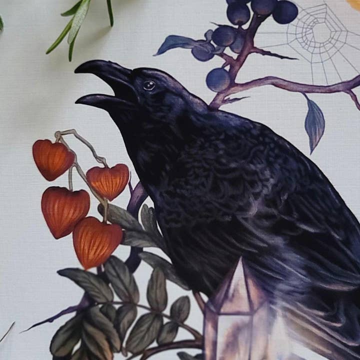 Black Moss Studio - Wholesale Art Print - Witchy Autumn Raven Art Print4