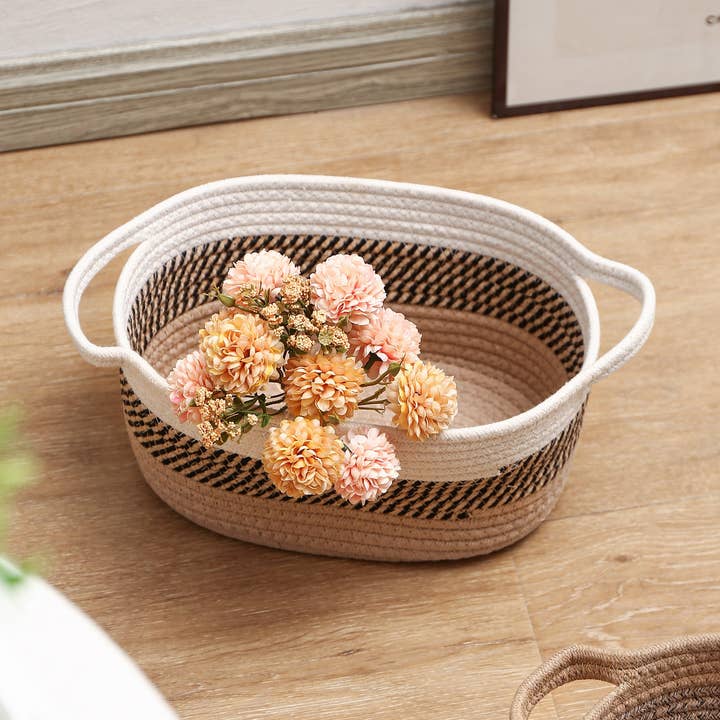 Handmade Cotton Rope Organizer Basket for Storage for wholesale by maison sympa