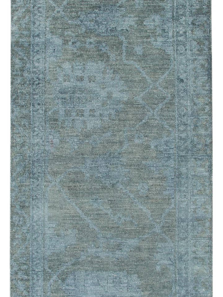 225x88cm Håndbundet Ziegler tæppe uldløbertæppe for engroshandel hos Zargarrugs