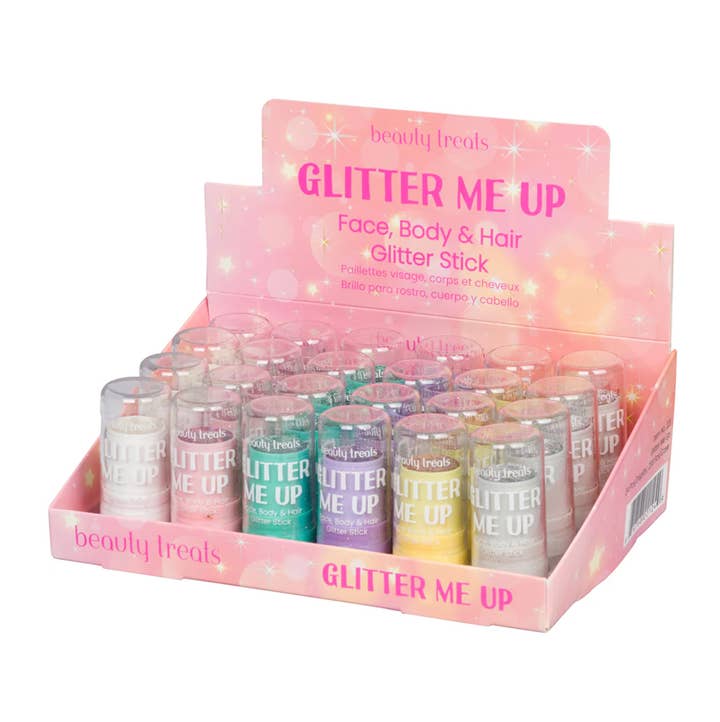 PINEAPPLE Beauty - Wholesale Body Glitter/Shimmer - Beauty Treats 221 Glitter Me Up Face Body & Hair Stick - 24