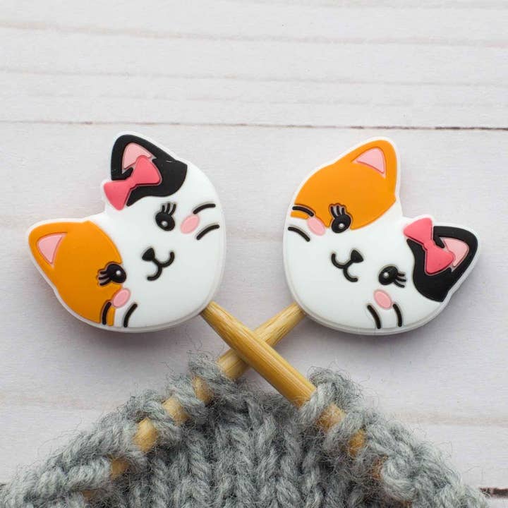 Adorables Chats | Arrêteurs de Mailles pour la vente par Fox & Pine Stitches
