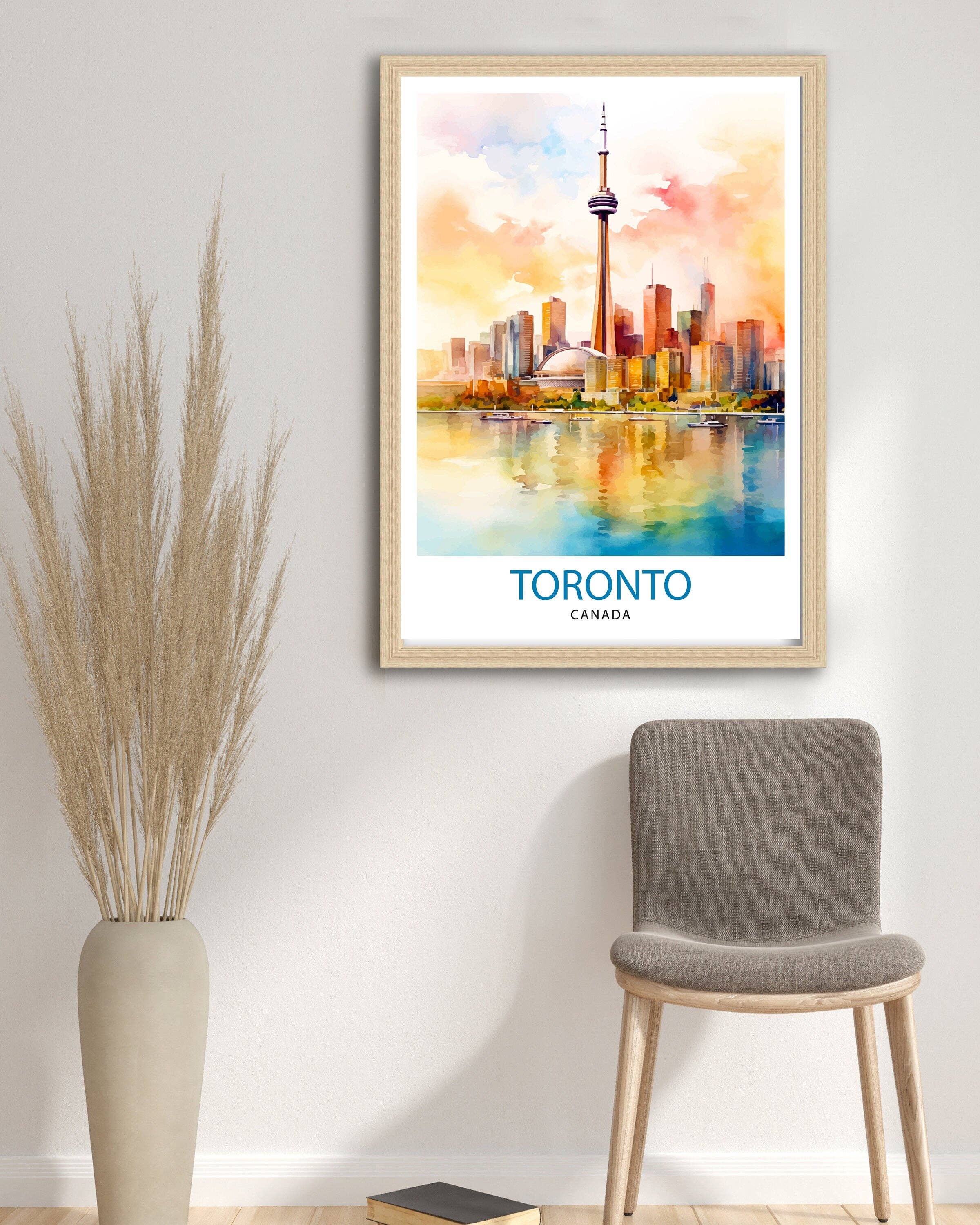 InkNPrintz – wholesale Art print – Toronto Canada Travel Poster Toronto Wall Art Canada Illustration Travel Poster Gift for Toronto Lover Canada Home Decor3
