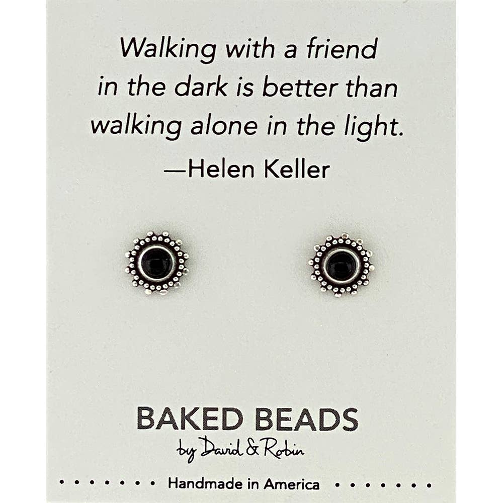 Baked Beads - Wholesale Stud/Post Earrings - Quotestone Post5