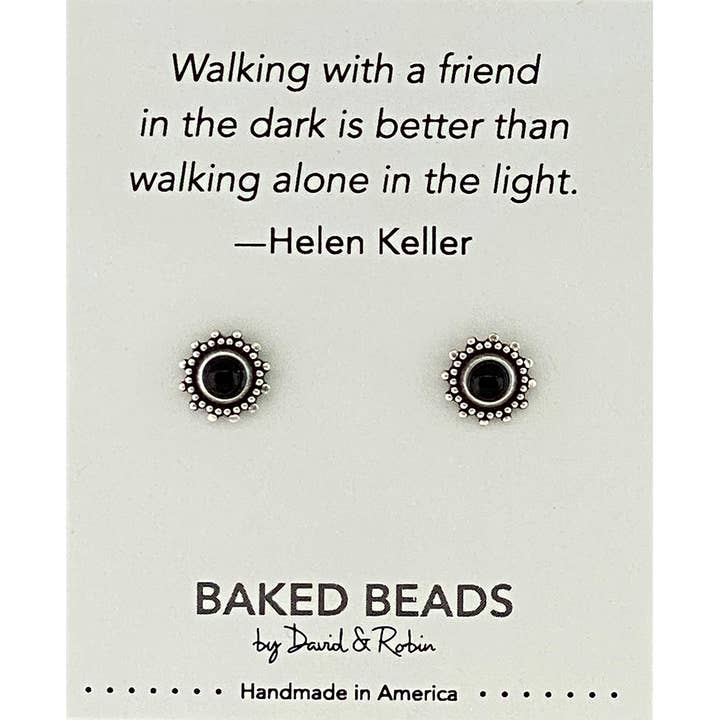 Baked Beads - Wholesale Stud/Post Earrings - Quotestone Post5