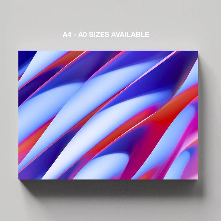 House Prints - Wholesale Art print - Vibrant Waves of Motion - Framed Canvas Wall Art Print6