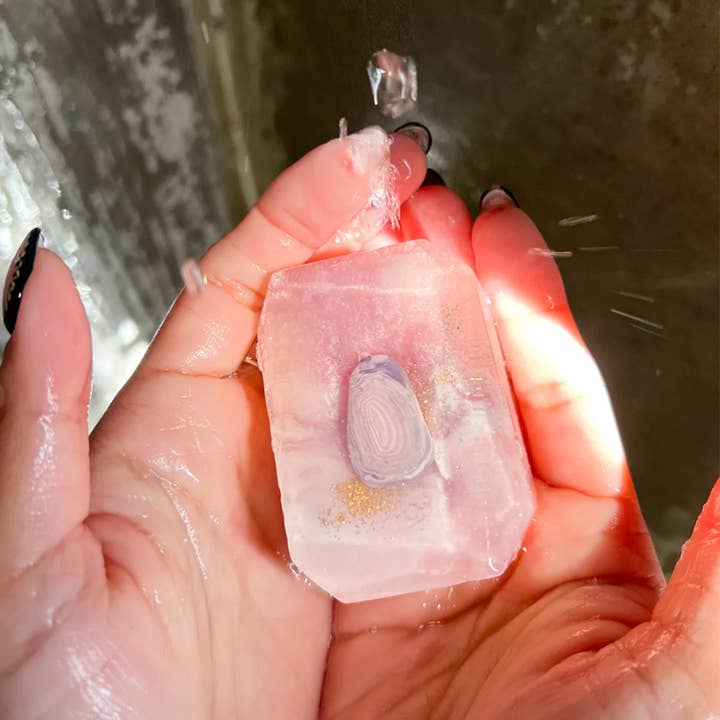 Crystal Bar Soap - Wholesale Bar Soap - Decisive Pleasure - 3.5 oz Crystal Infused Bar1