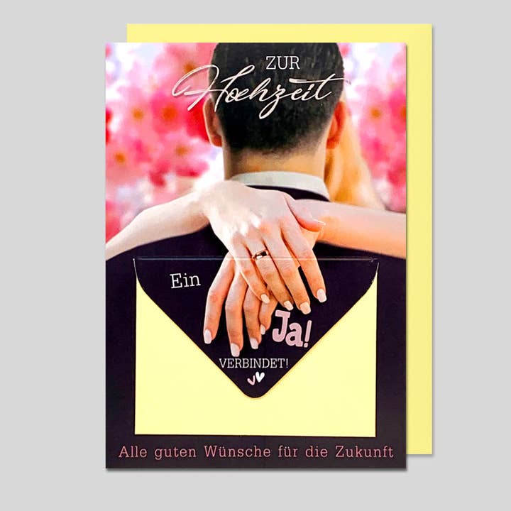 Wedding card - congratulations for cash gift UK-34405 for wholesale by Michel-Verlag GmbH