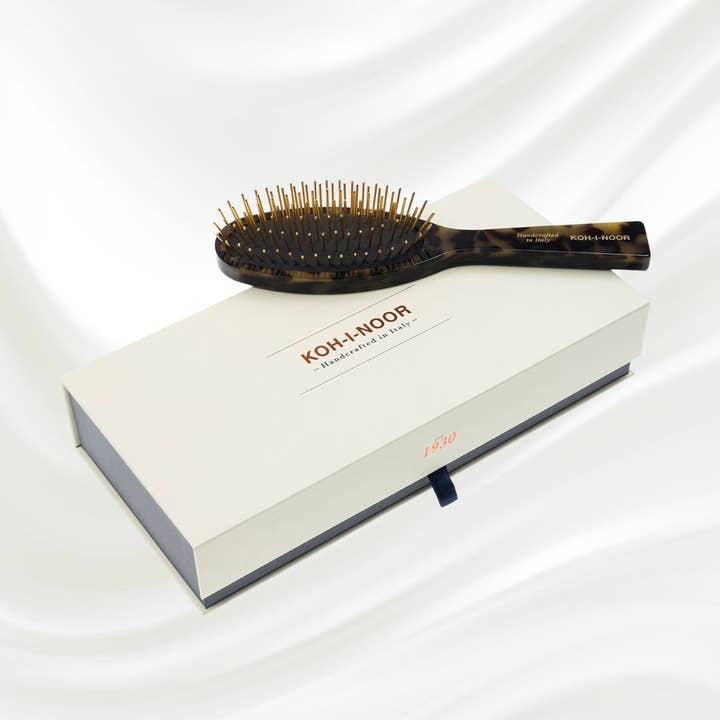 Koh-I-Noor - Wholesale Hair Brush/Comb - Luxury Pneumatic Hair Brush with Gold Plated Metal Pins - Garden1
