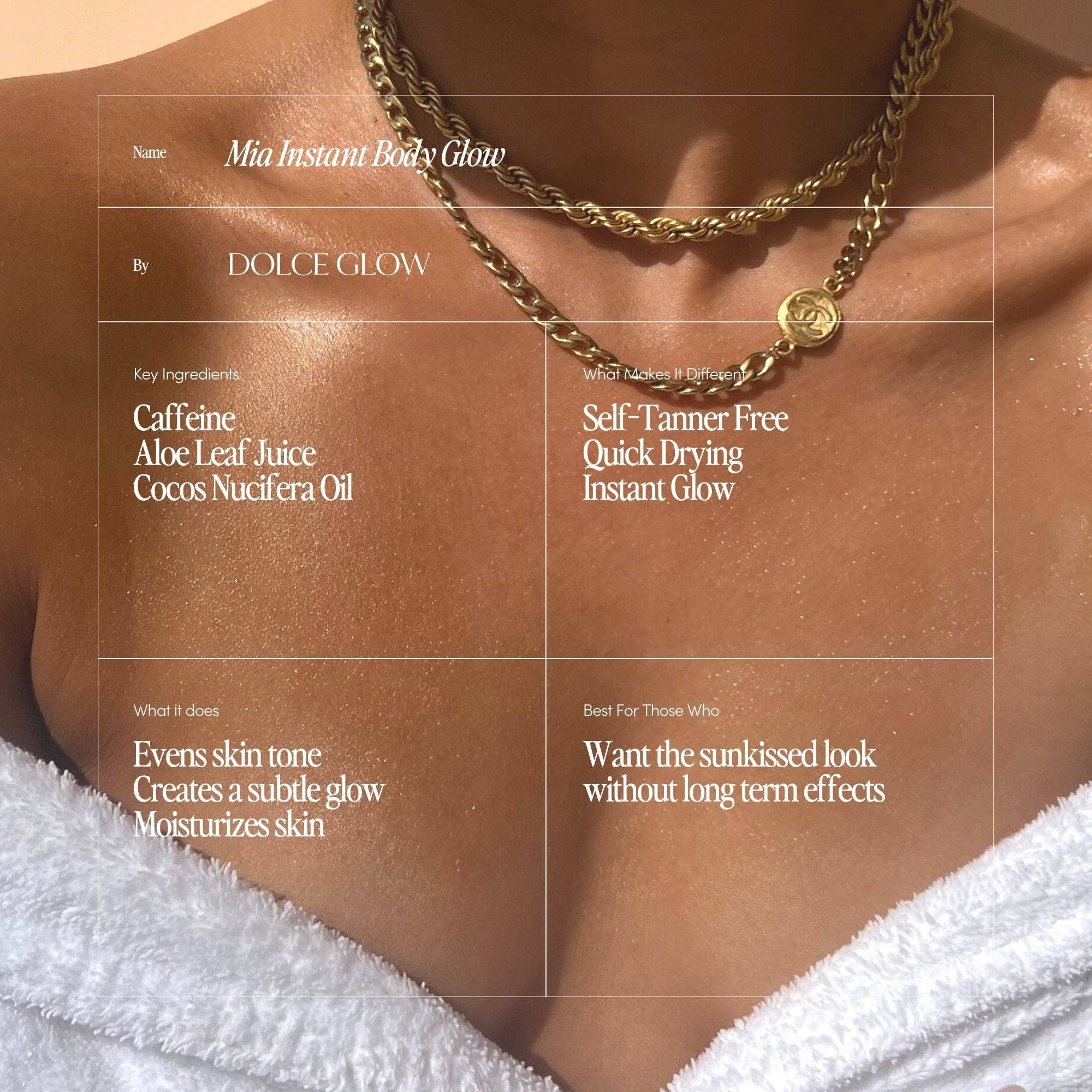 Dolce Glow by Isabel Alysa – wholesale Self-tanner – Mia Instant Body Glow7