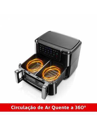 Haeger - Vendita all'ingrosso Elettrodomestici da cucina - Friggitrice Digitale ad Aria HAEGER Super Cook 10L - 10 L, 10 Programmi, 2 Vasche, 2600 W3