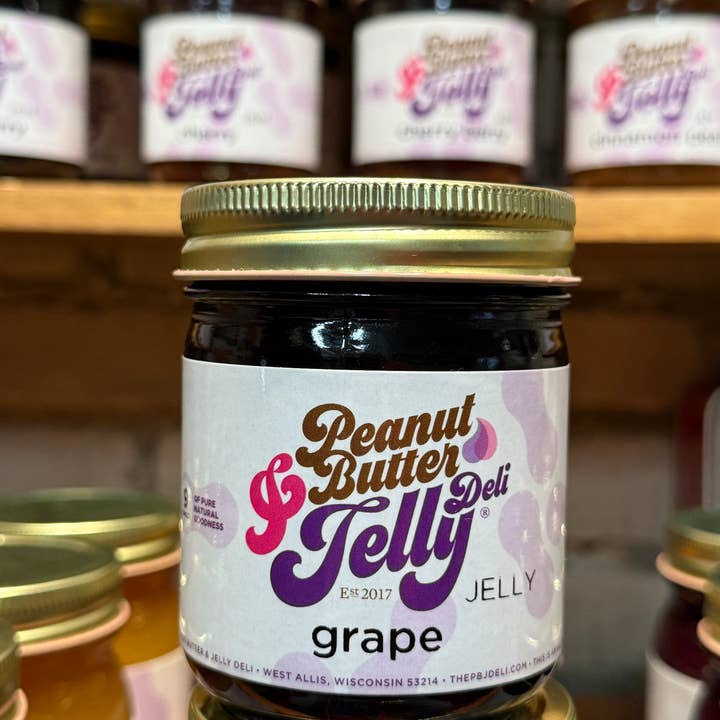 Grape Jelly - 9 oz for wholesale by Peanut Butter & Jelly Deli