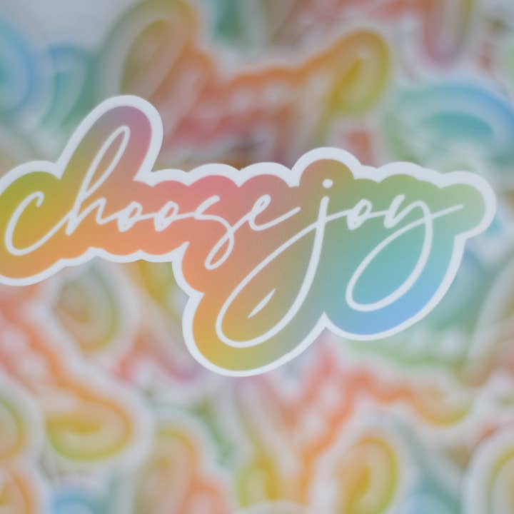 Choose Joy Sticker for wholesale by Joyful Rose Designs