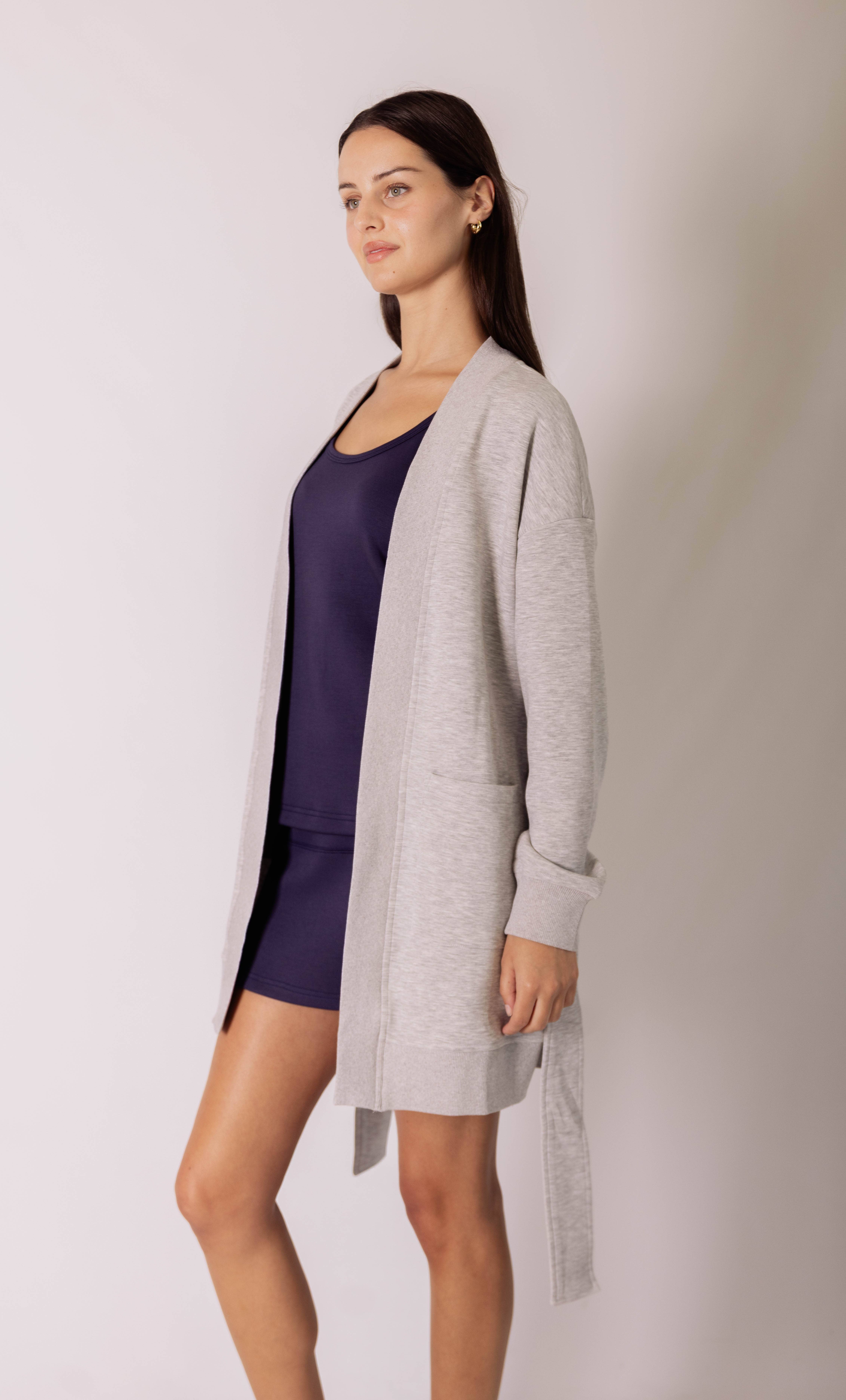 P. CILL - Wholesale Robe - Women's - P. CILL Butter Modal Ribbed Contrast Robe36