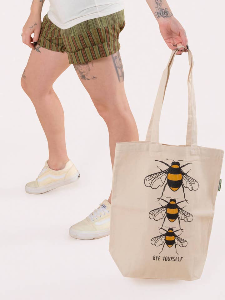 Borsa Eco "Bee Yourself" - Borse Ispirate alla Natura per la vendita all'ingrosso da parte di Soul Flower