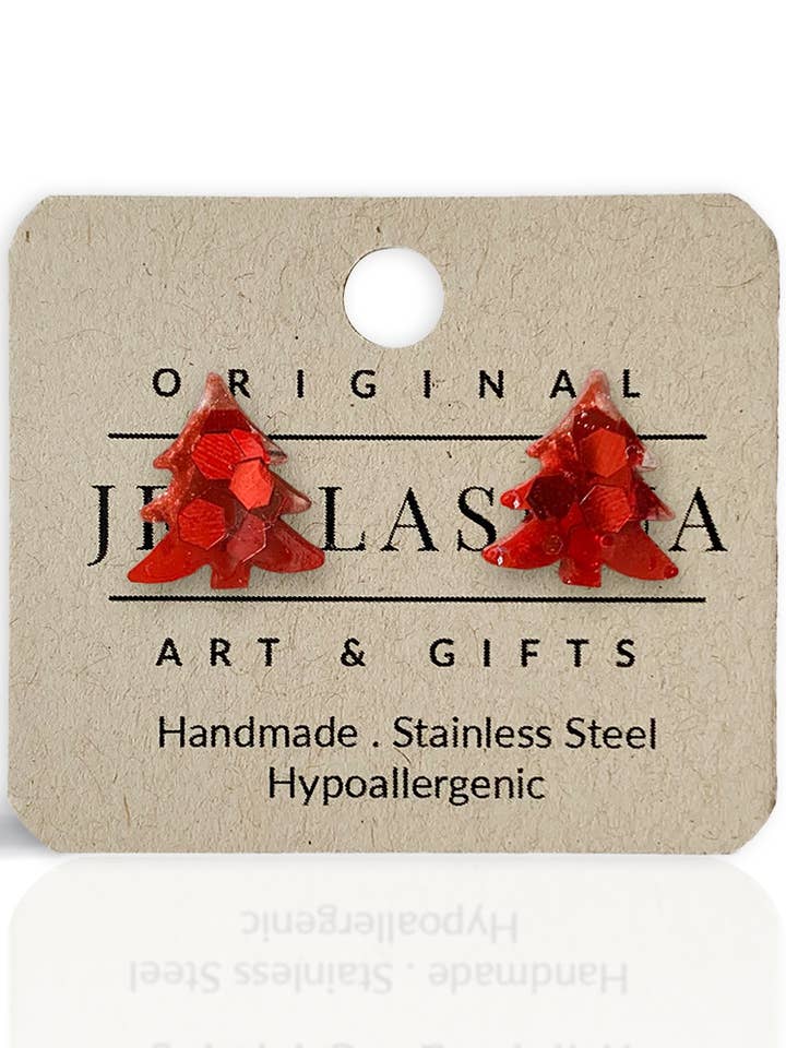 Earrings | Handmade | Christmas Tree for wholesale by Jen Lashua | Home Decor & Gifts