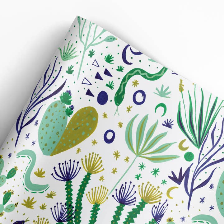 Rotolo di carta regalo Desert Abstract «Spring Thaw» (3 fogli/rotolo) per la vendita all'ingrosso da parte di REVEL & Co.