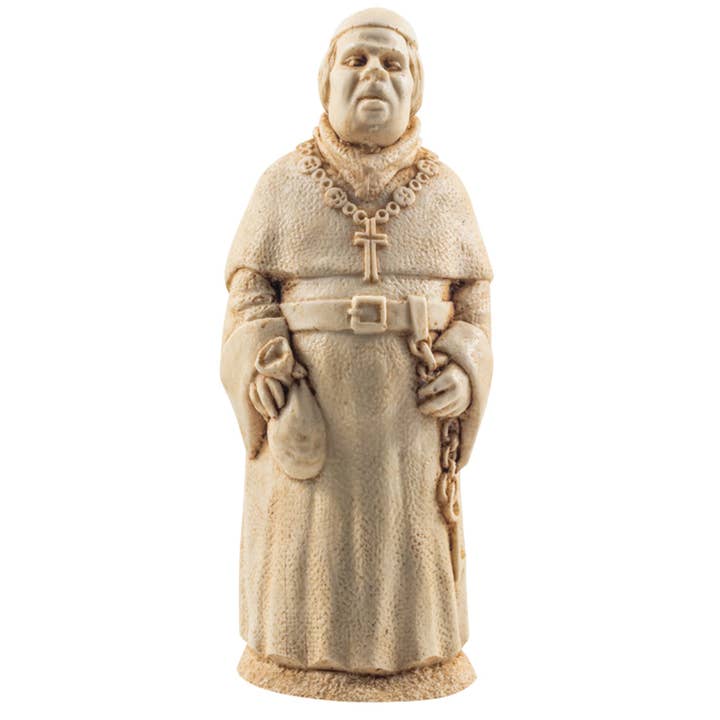 Eco Friendly Resin Figure - Medieval Monk for wholesale by Timeline Gifts Ltd